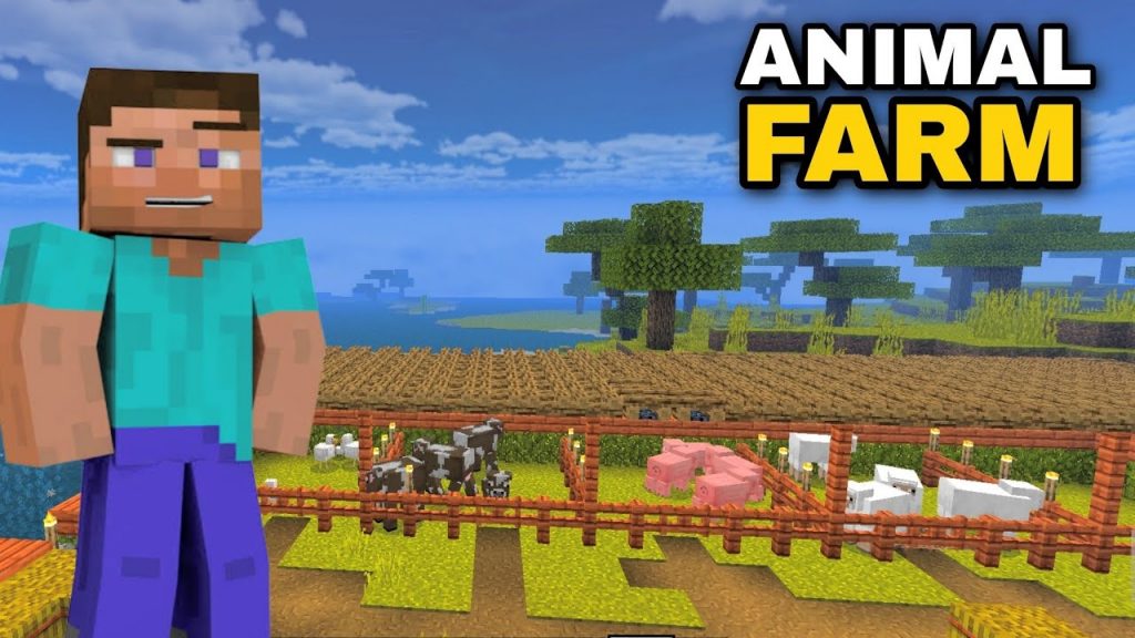 I build animal farm in my survival world | Minecraft Survival series # 5