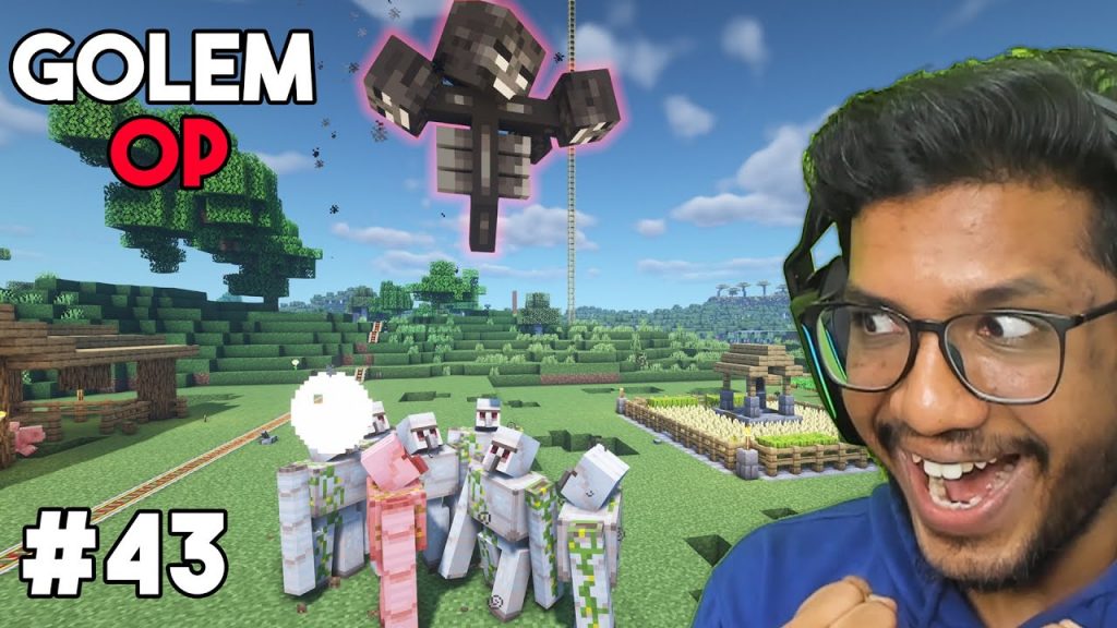 IRON GOLEM HELPED ME KILL WITHER IN MINECRAFT SURVIVAL !!! #43
