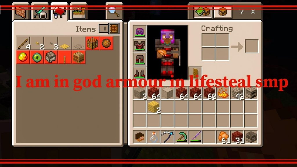 Iam making God armour in the lifesteal #minecraft #games