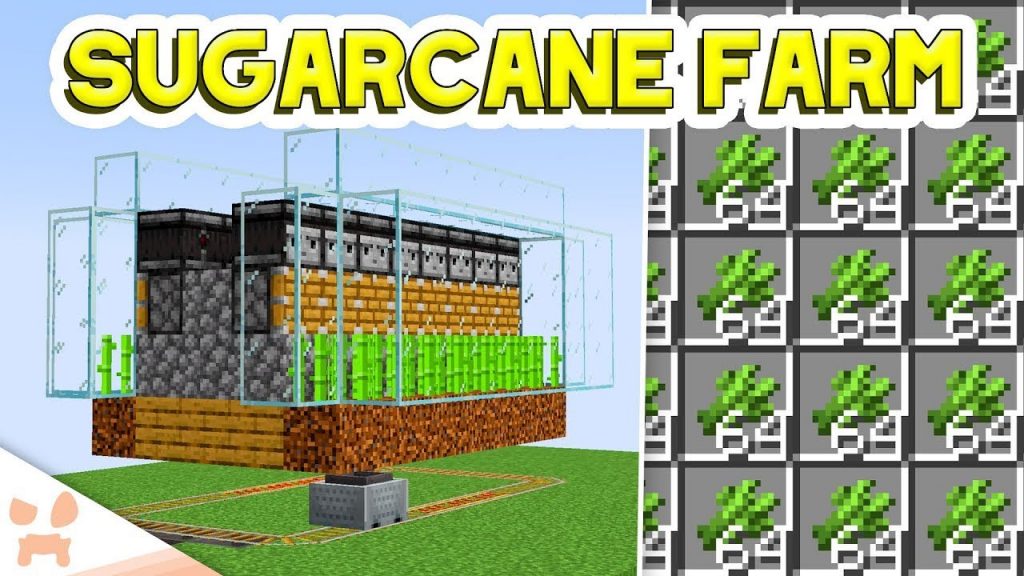MINECRAFT SUGARCANE FARM TUTORIAL | Easy, Automatic, Minecraft Java & Bedrock