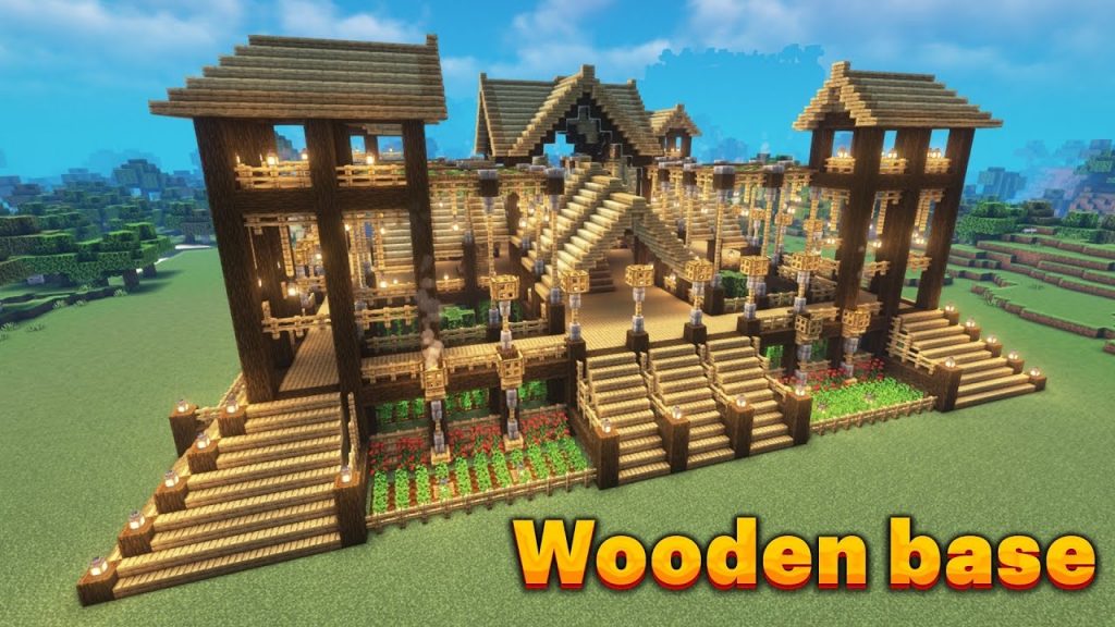 Minecraft Building Ideas: Wooden Base Tutorial