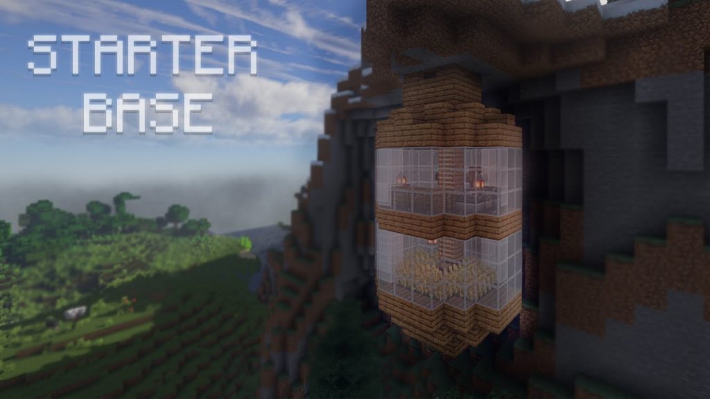 Minecraft: Easy Starter Survival Base Under The Mountain Tutorial