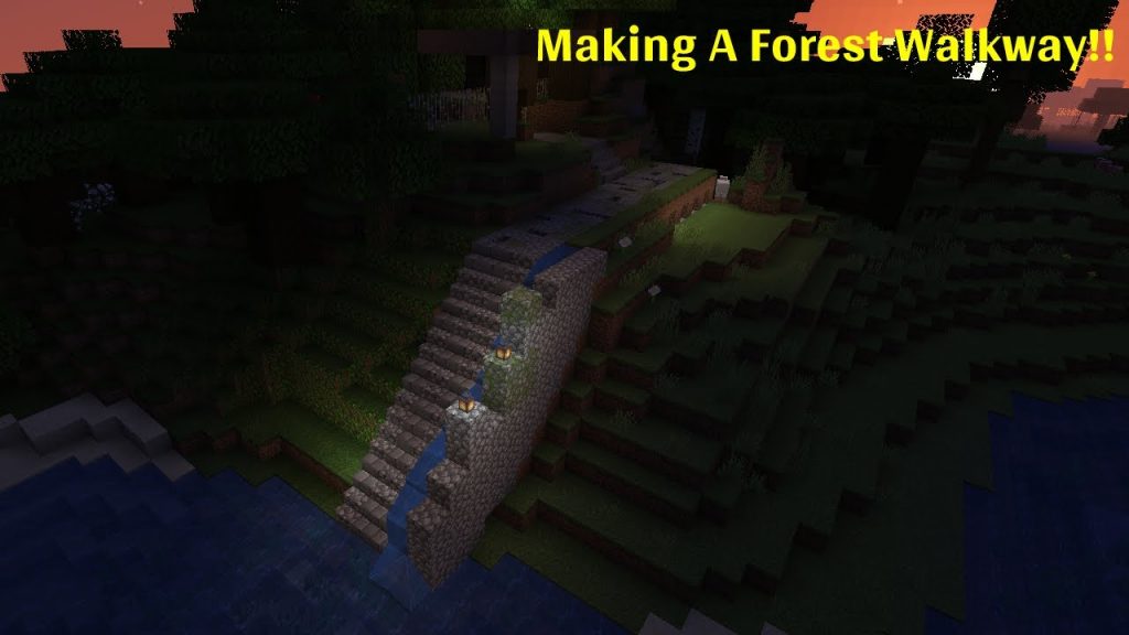 Minecraft How To Build A Forest Pathway