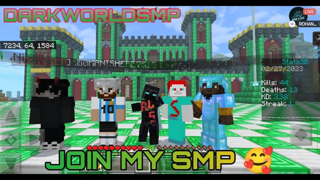 Minecraft Live| Join My Smp Java+Pocket Edition |@rgs47ff Rgs47ff Is Live