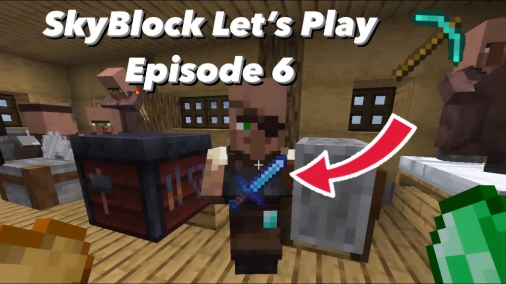 Minecraft - SkyBlock Let's Play Episode 6 - Diamond Tools and Infinite Dirt