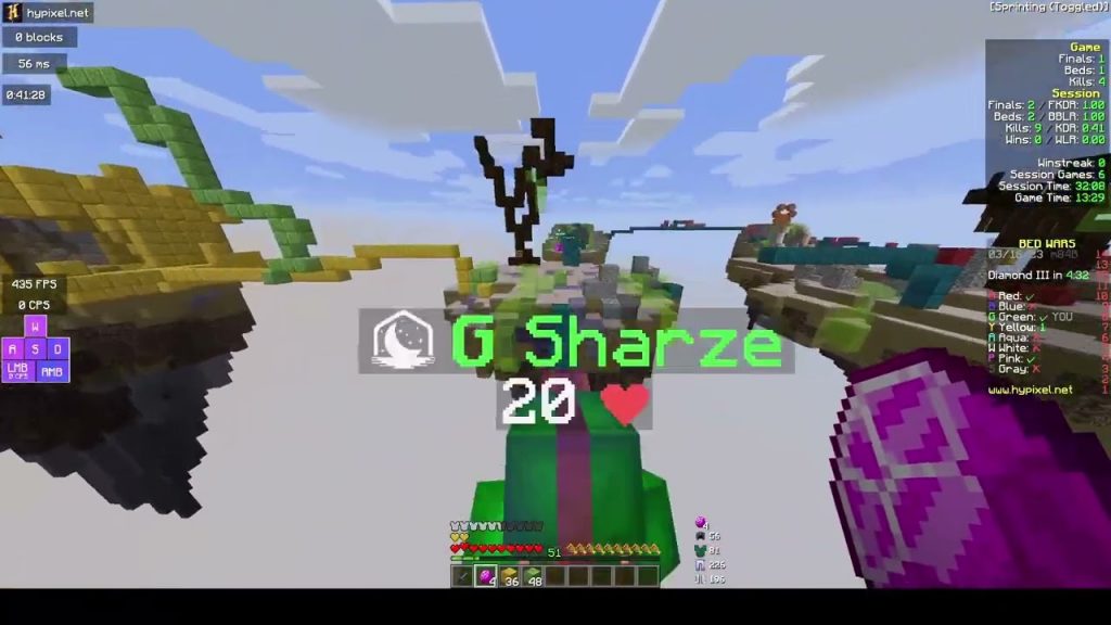 Minecraft bedwars but I'm trying to find a partner in bedwars XD