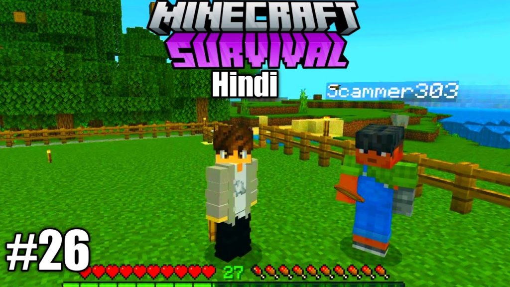 My friend came to live in my world |minecraft survival in hindi|