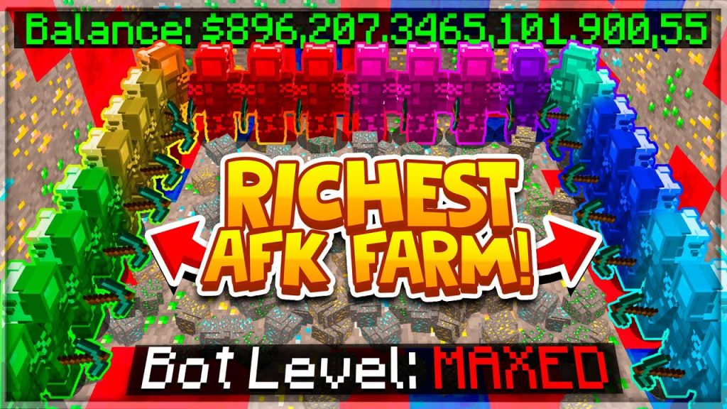 NEW AUTOMATIC SKYBLOCK MONEY FARM MAKES ME THE RICHEST! |1.8- 1.19+ EnchantedMC Minecraft Skyblock