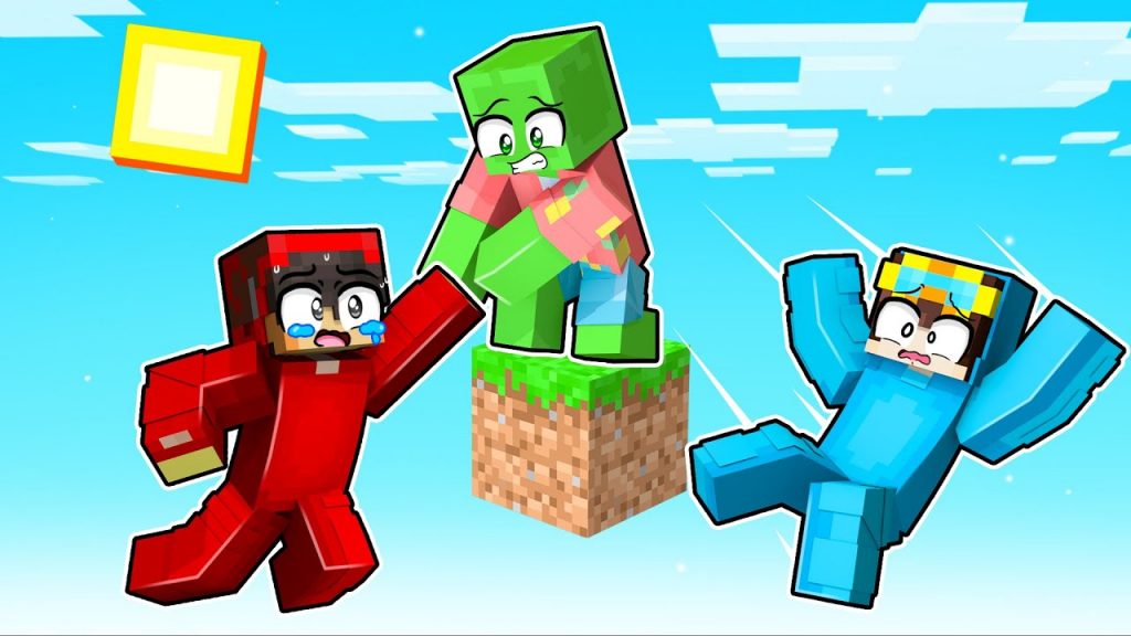 One Block SKYBLOCK with CASH AND NICO in Minecraft!