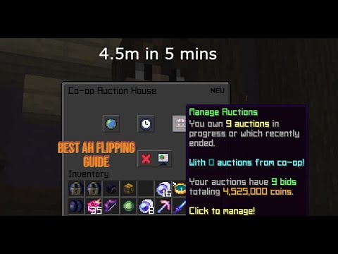 The only AH flipping guide you need | 50m+/hour | hypixel skyblock money making method