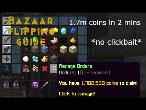 the only bazaar flipping guide you need | 50m/hour | bazaar flipping | hypixel skyblock
