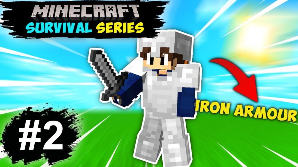 I MADE MY FIRST IRON ARMOUR | MINECRAFT SURVIVAL SERIES #2