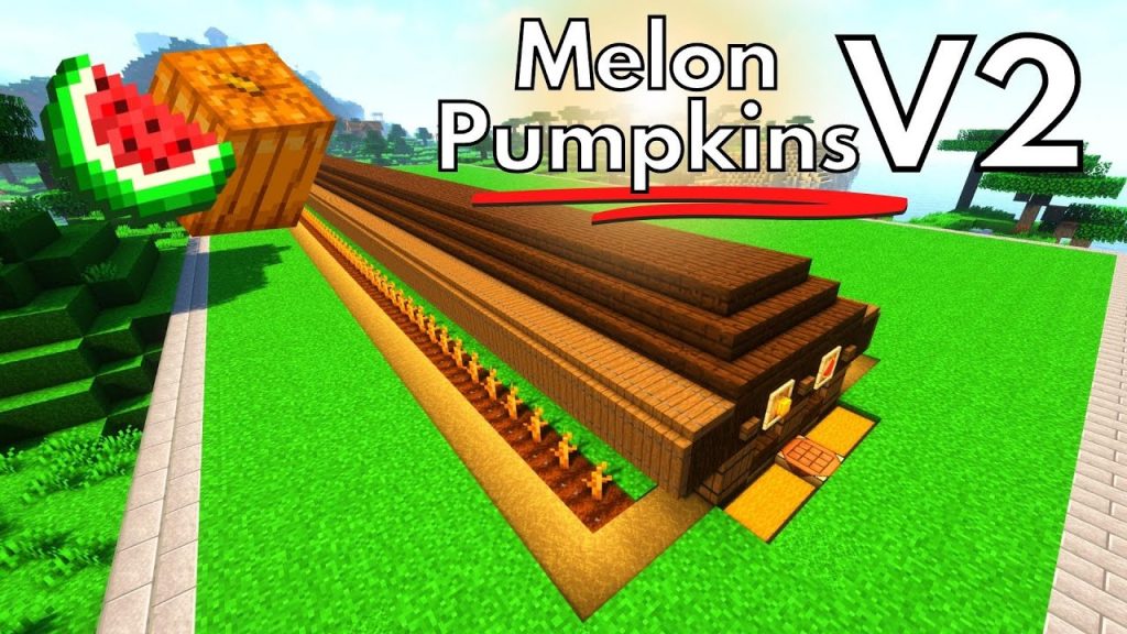 Minecraft  Tutorial | Easy Melon Pumpkin Farm | 1.18.2 | Fully Automatic