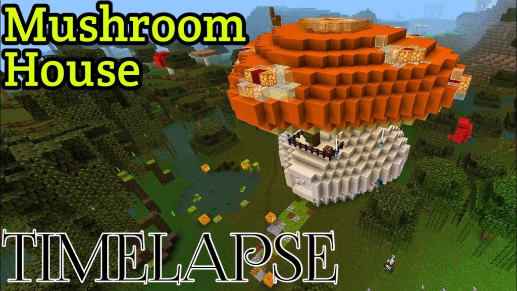 Building Coolest Mushroom House in Minecraft | Timelapse Tutorial