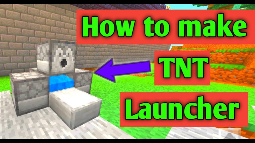 How to make tnt cannon in minecraft | Tnt launcher kaise banaye Minecraft PE |Minecraft TNT tips #ab