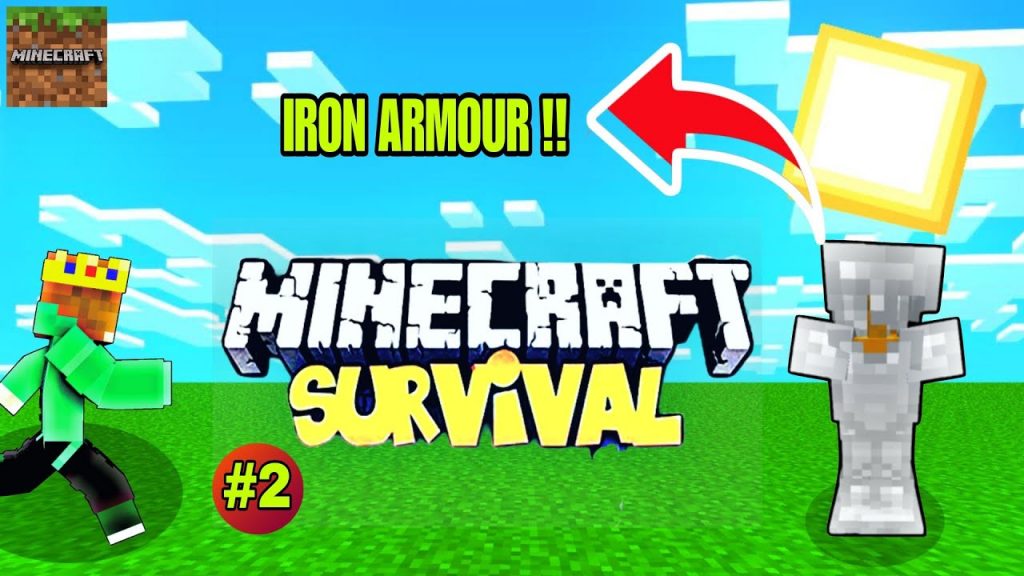 I Made My First Iron Armour || Minecraft Survival Series Episode 2