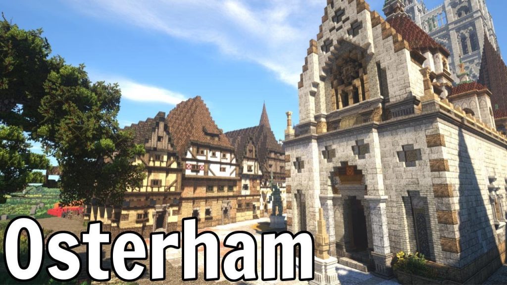 Medieval Minecraft Plaza | Osterham 21