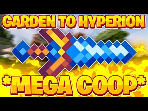 Mega Coop Garden from NOTHING to a HYPERION!! -- Hypixel Skyblock