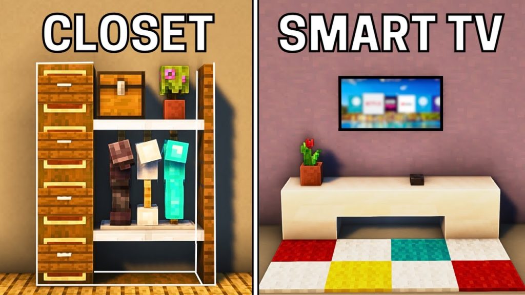 Minecraft: 6+ Bedroom Build Hacks and Ideas!