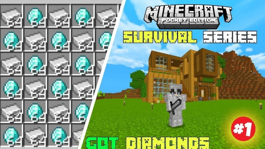 Minecraft PE Survival Series Day 1 || Minecraft Survival Gameplay #minecraftsurvival