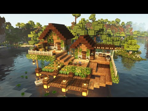 Minecraft: Survival Fisherman's House Tutorial / Mizuno's 16 Craft Resource Pack
