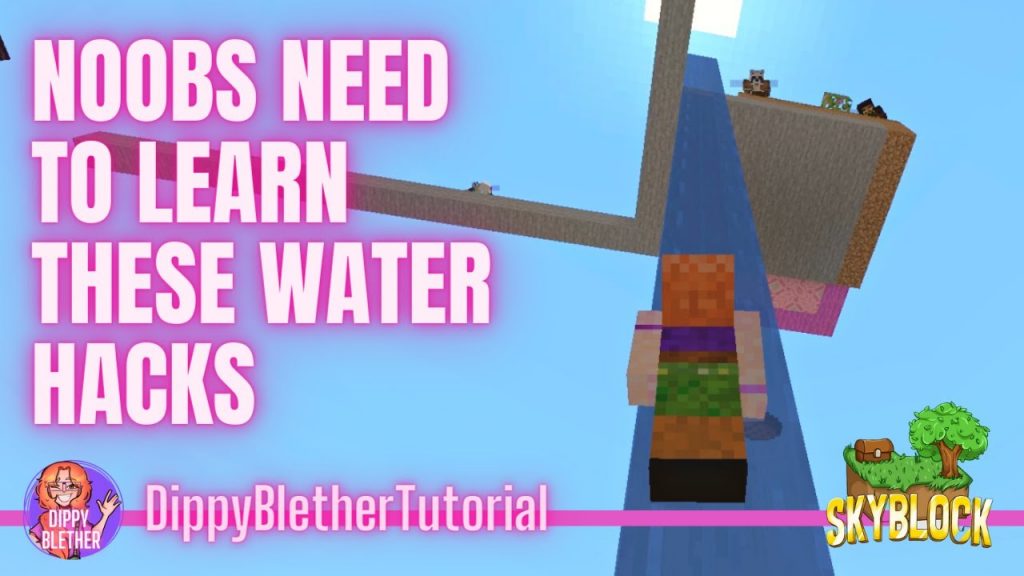 You need these Water Hacks! -  Minecraft SkyBlock Boot Camp for Total Noobs (1)