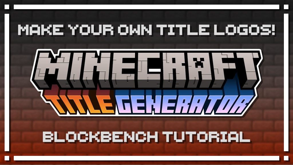 Minecraft Title Generator - Make Any Minecraft Title Logo! [Tutorial ...