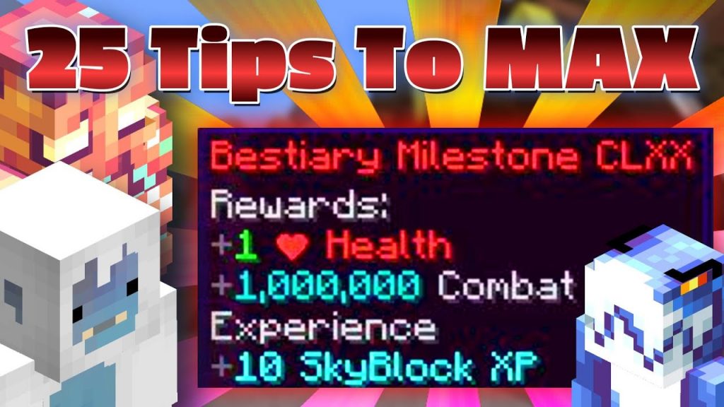 25 Tips To Help MAX Your Bestiary!! | Hypixel SkyBlock