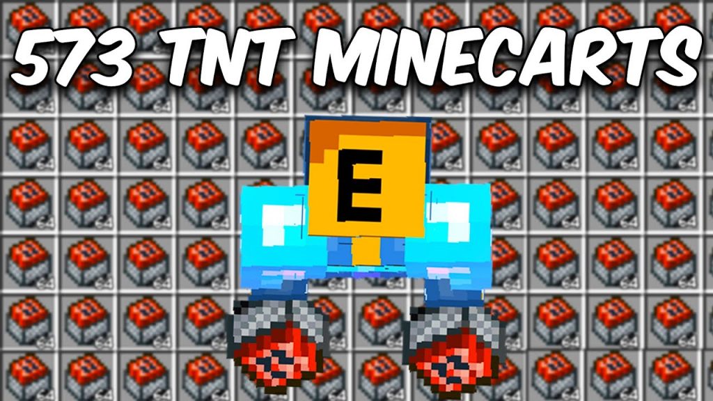 573 TNT Minecarts VS Minecraft SMP...
