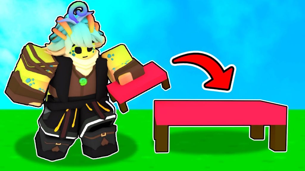 Disguising as BLOCKS with MILO KIT in Roblox Bedwars..