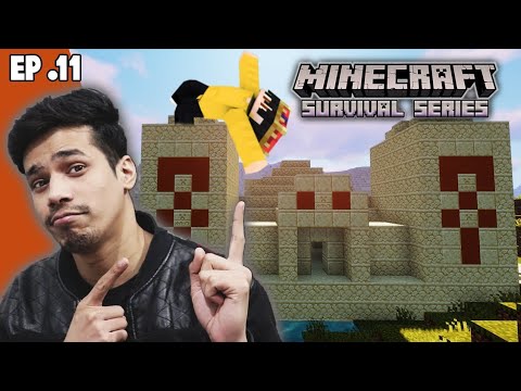 Looting Desert Temple | Minecraft Survival Series Episode 11 @AnshuBisht