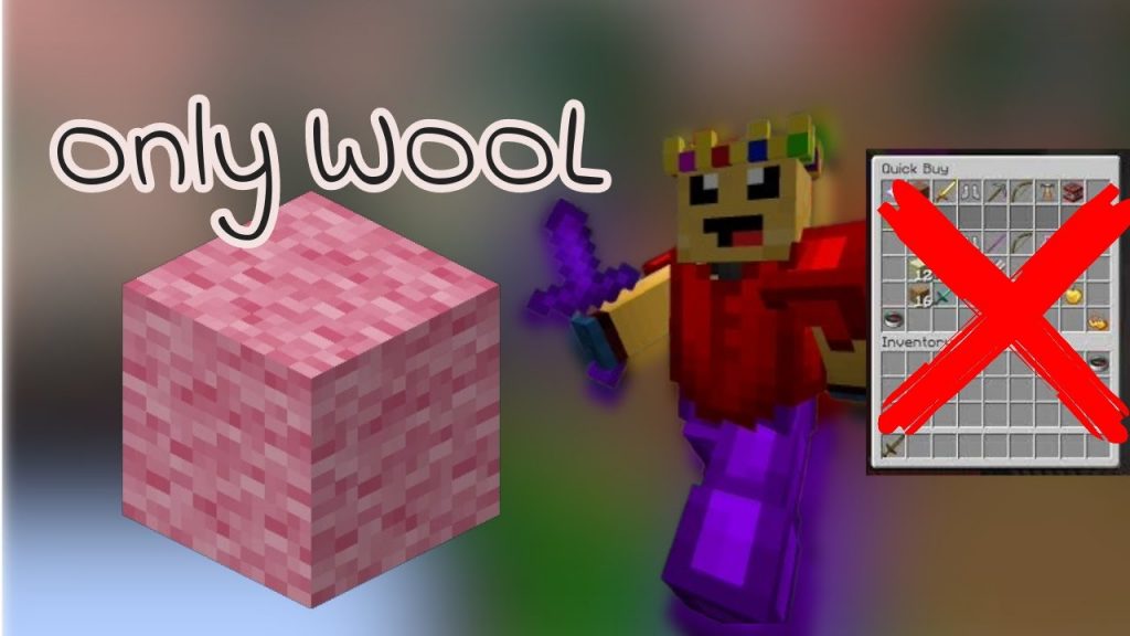 Minecraft Bedwars But I Can Only Buy Wool