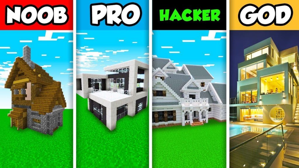 Minecraft NOOB vs PRO vs HACKER vs GOD: NAJLEPSZY DOM  w Minecraft / Animacja