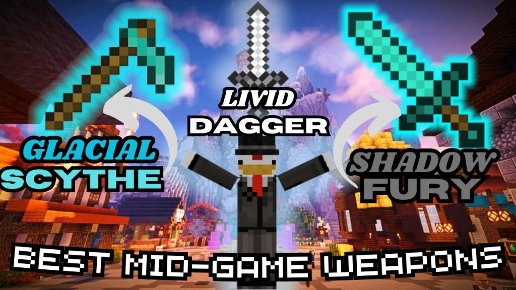 My Top BEST WEAPONS For The MID GAME In Hypixel SKYBLOCK!!