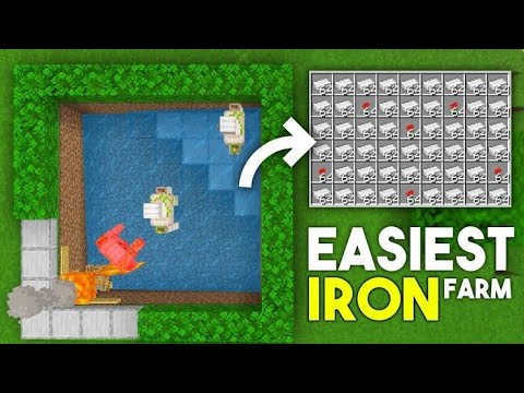How To Make Unlimited Iron Farm In Minecraft PE 1.20 100 % working