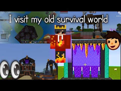 I visit my old Minecraft world || Minecraft pe|| Hindi|| 1.20
