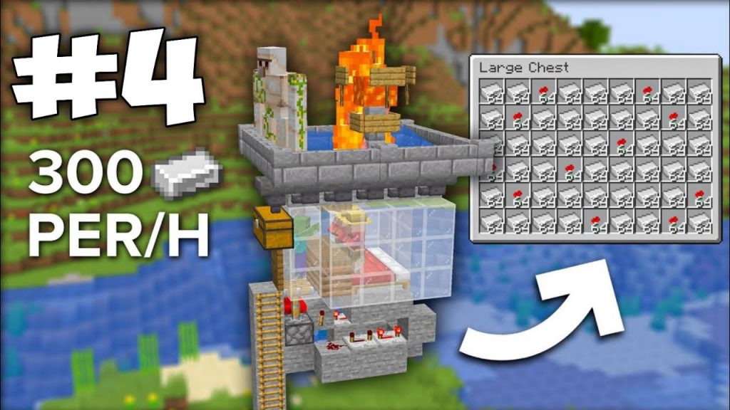 Making Easiest Iron Farm In Minecraft Survival #4