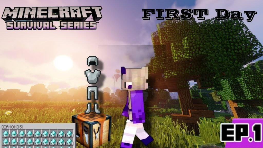 Minecraft survival series episode 1||Minecraft survival series for pocket edition