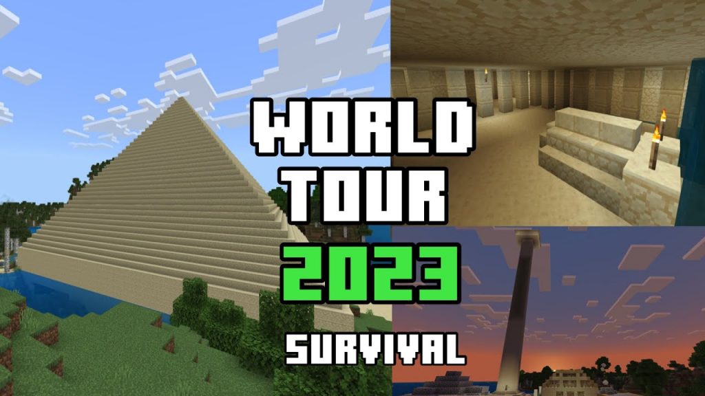 Pyramid, SECRET Tomb and MORE! Minecraft Survival World Tour