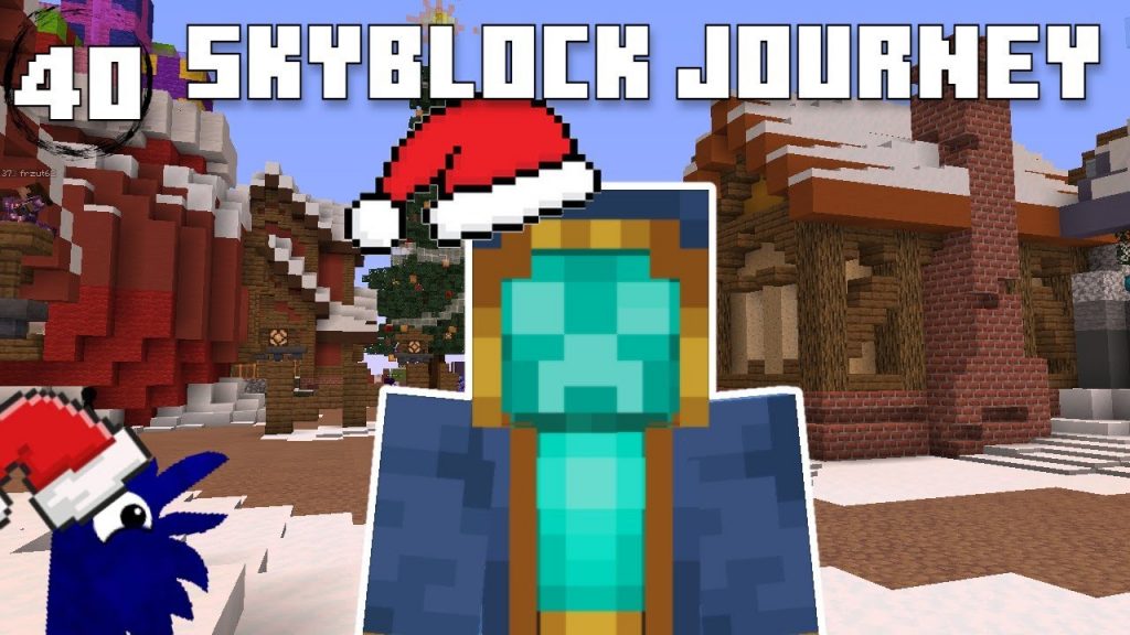 Christmas Town - Minecraft Skyblock Journey (Hypixel) Ep 40