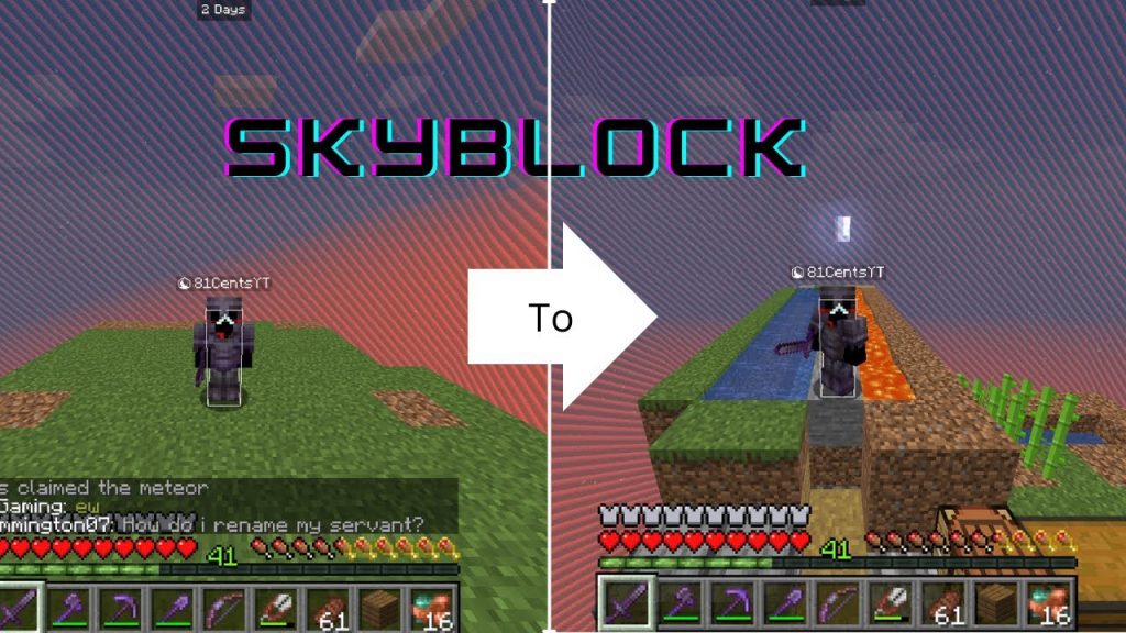 I Played Minecraft Skyblock! Episode 2