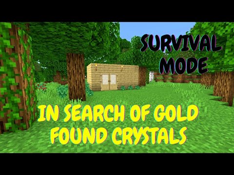 Minecraft Survival Adventure:Building, Mining, and Crystal Discoveries #minecraft #minecraftsurvival