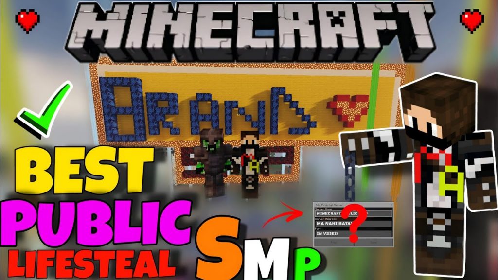 Minecraft smp server mcpe 1.20+ Lifesteal Smp java + Pe  24/7 online free to join