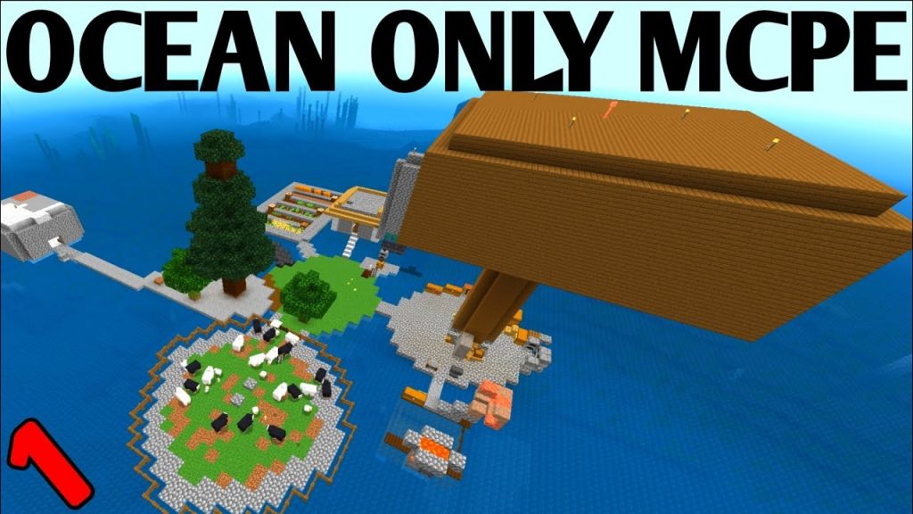 Ocean only 100 days in Minecraft bedrock survival series ep 1