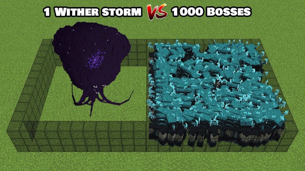 Wither Storm Vs 1000 Bosses Minecraft!