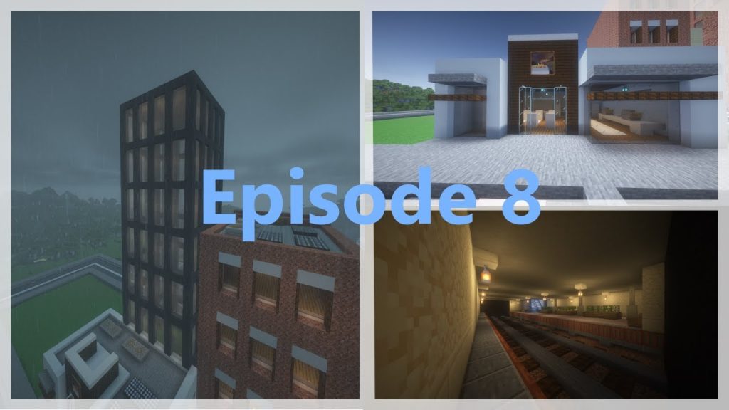 subway, shop, and skyscraper | Minecraft Survival World Episode #8 |