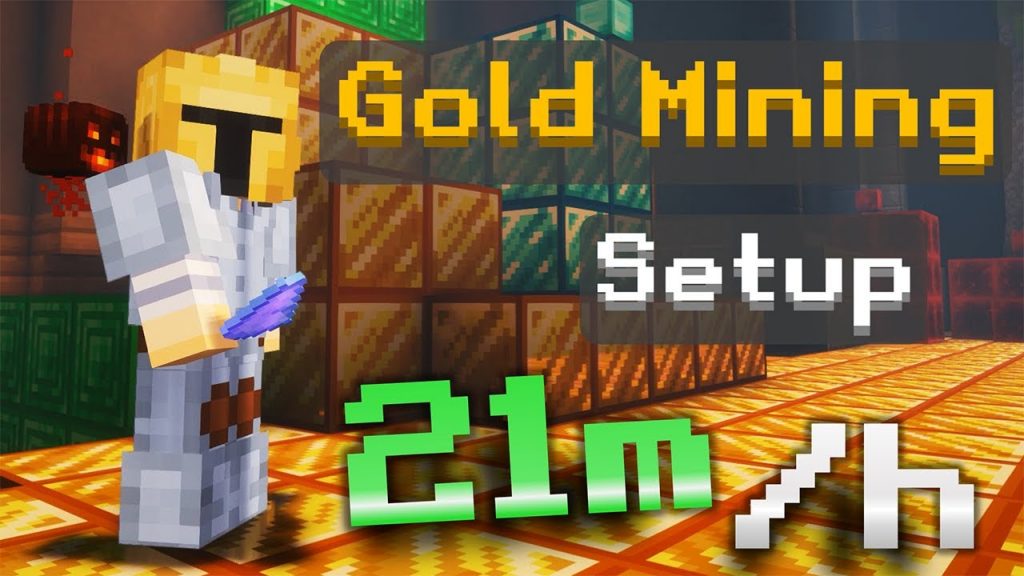 I Bought a Gold Mining Setup in Hypixel Skyblock!
