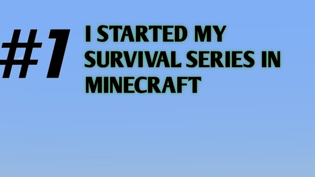 I started my survival series in Minecraft #games #minecraft #short #shorts