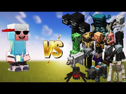 Minecraft defender vs all mob fight: This Was Unexpected!!|#minecraft|minecraft mob battle
