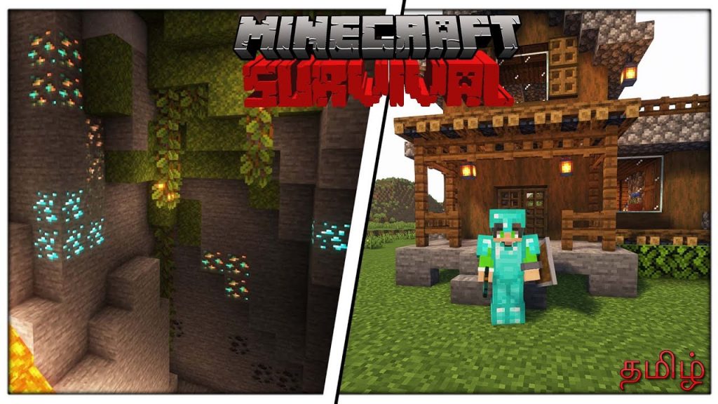 Mining full Diamond gear | Minecraft Survival Ep-2 | Tamil
